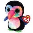 thumbnail image 1 of TY Beanie Boos - BEAKS the Toucan (Glitter Eyes) (Regular Size - 6" Plush) One Bonus TY Random Eraser, 1 of 1
