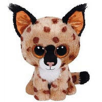 TY Beanie Boos - BUCKWHEAT the Brown Lynx (Glitter Eyes) Small 6" Plush (NO TY HANG TAG)