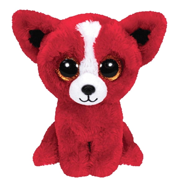 TY Beanie Boos - Boos The Tomato - Chihuahua Dog (Toy Fair Exclusive) (Glitter Eyes) Small 6" Plush