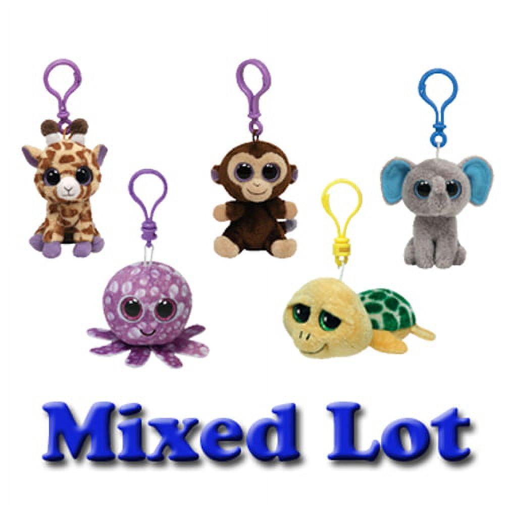 TY Beanie Boos - Mixed Lot of 5 Unique Key Clips (3 inch) - Walmart.com