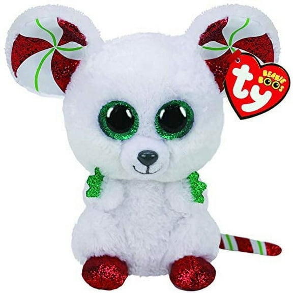 TY Beanie Boos - CHIMNEY the Mouse (Glitter Eyes)(Regular Size - 6" Plush) One Bonus TY Random Eraser