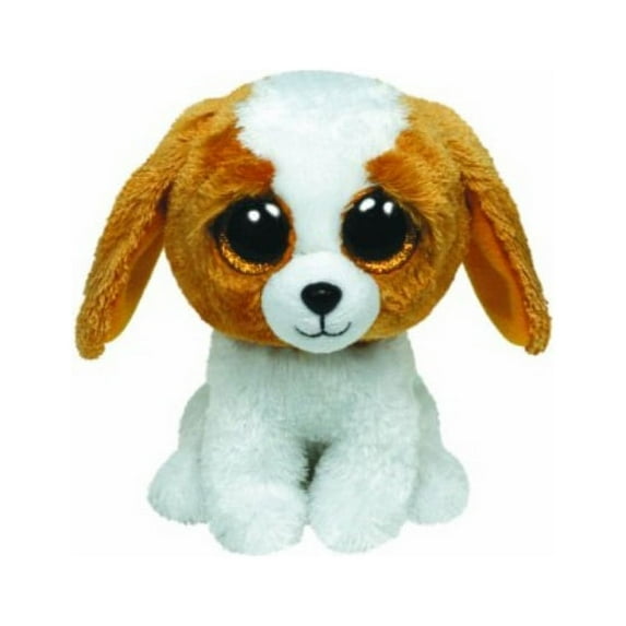 TY Beanie Boos - COOKIE the Brown Dog (Solid Eye Color) (Medium Size - 9 inch)