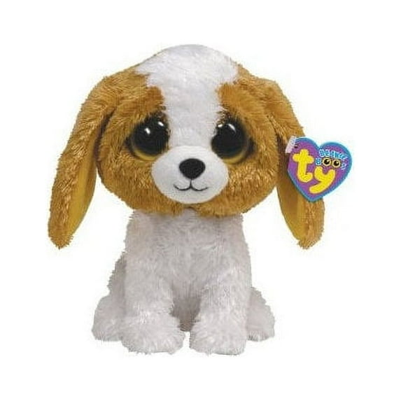 TY Beanie Boos - COOKIE the Brown Dog (Solid Eye Color) (Regular Size - 6 inch)