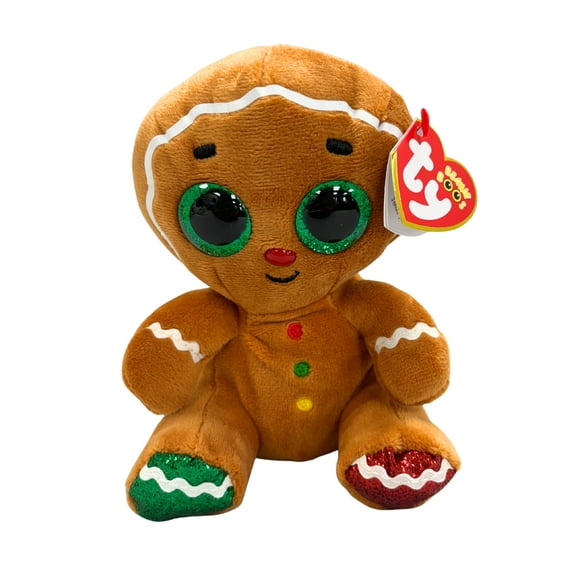 Ty Beanie Boos - Crumble the Gingerbread Man Glitter Eyes - Stuffed Animal