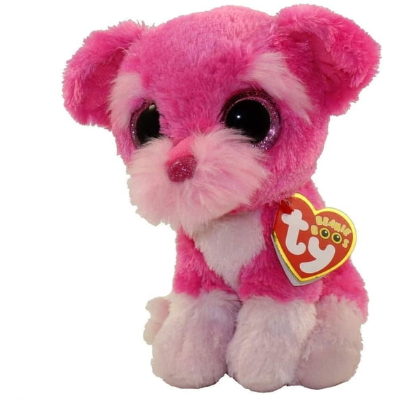 TY Beanie Boos -Cherry The Dog ( Exclusive )  (Glitter Eyes) Small 6" Plush