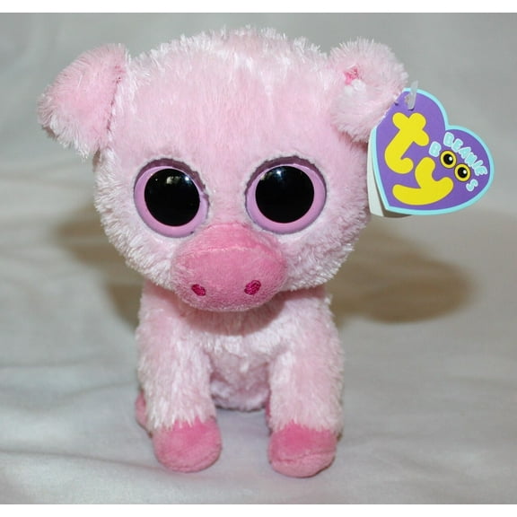 TY Beanie Boos - Corky The Pig Regular Size  6" Plush (With Fun Chops)
