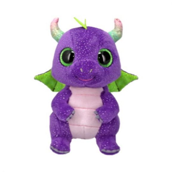 Ty Beanie Boos - Daphne the Purple Dragon   Glitter Eyes  - Stuffed Animal