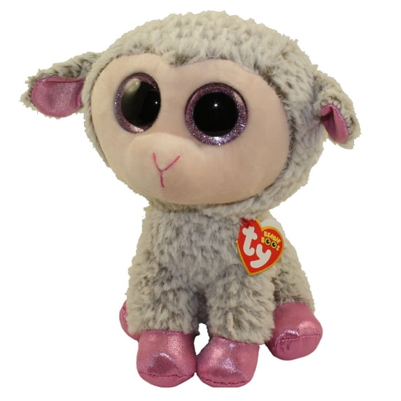 Ty Beanie Boos - Dixie the Sheep – Medium – Glitter Eyes – Medium size ...