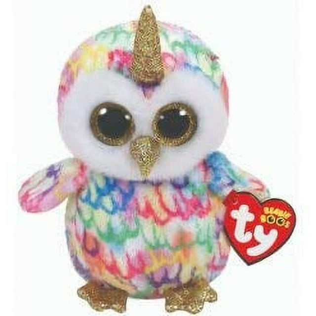 TY Beanie Boos - ENCHANTED the Owl (Glitter Eyes)(Regular Size 6
