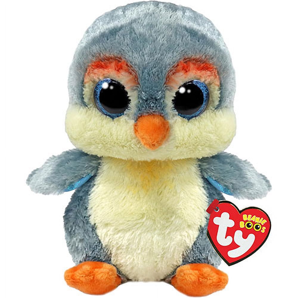TY Beanie Boos FISHER the Penguin (Glitter Eyes)(Regular Size 6