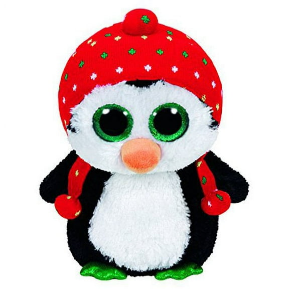 TY Beanie Boos - FREEZE the Penguin (Glitter Eyes) Holiday Christmas 6" Plush (NO TH HANG TAG)