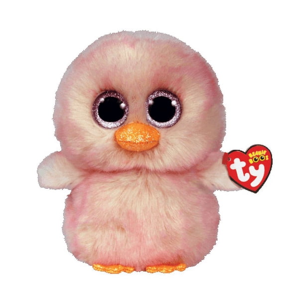 TY Beanie Boos -Feathers The Easter Chick Bird  (Glitter Eyes) Small 6" Plush