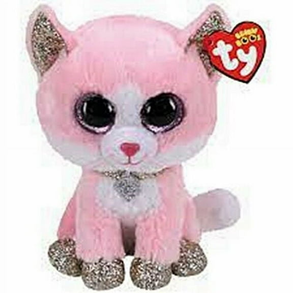 TY Beanie Boos-Fiona The Cat (Glittery Eyes) Small 6" Plush