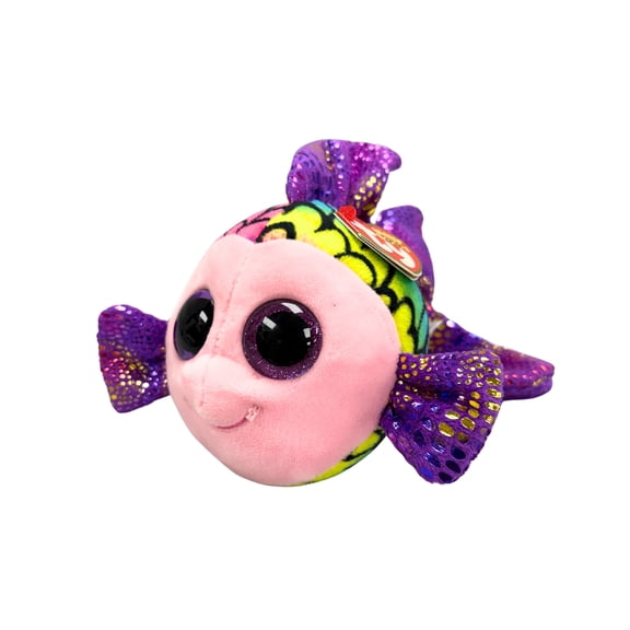 Ty Beanie Boos - Flippy the Fish   Glitter Eyes  - Stuffed Animal