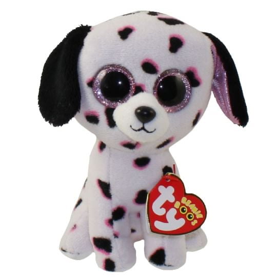 TY Beanie Boos - GEORGIA the Dalmation Dog (Glittery Eyes)(Regular Size - 6" Plush)(BONUS 1 TY CARD)