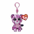 thumbnail image 1 of TY Beanie Boos - GLAMOUR the Pink Leopard 4" Key Clip Plush (BONUS ONE RANDOM TY ERASER), 1 of 1