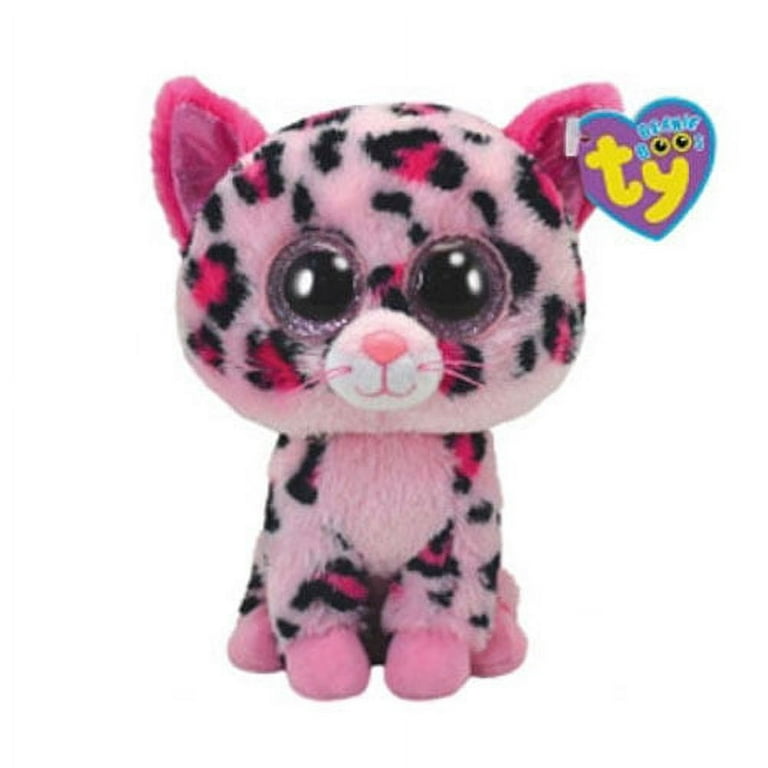 ★tyyn★ TY Beanie Boos - TRIXIE the Rainbow Leopard (Glitter Eyes