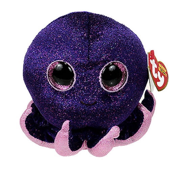 TY Beanie Boos - INKY the Octopus (Glitter Eyes) (Regular Size - 6 inch)