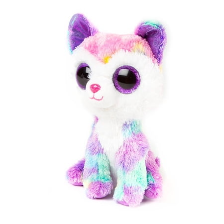 TY Beanie Boos - IZABELLA the Tie Dye Husky (Glitter Eyes) ( 6.5" Plush) (NO TY HANG TAG)