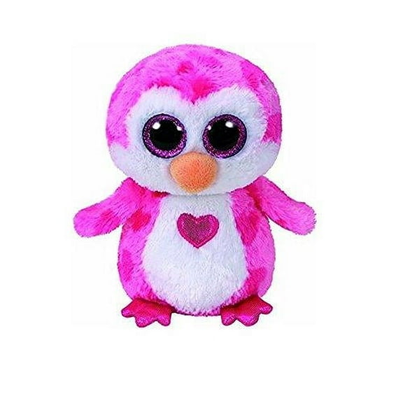 Ty Beanie Boos - Juliet the Penguin Glitter Eyes Valentine's Day - Stuffed Animal