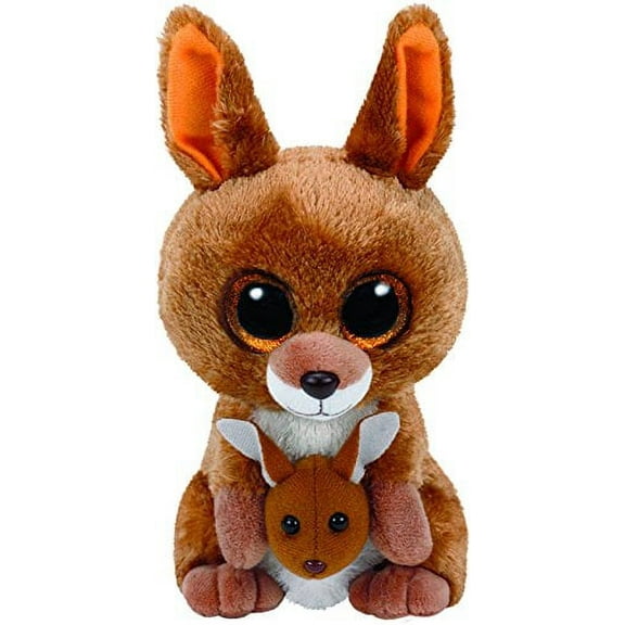 TY Beanie Boos - KIPPER The Brown Kangaroo (Glitter Eyes) Small 6" Plush