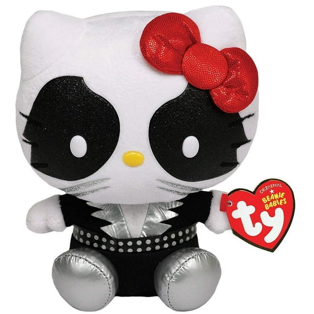 TY Beanie Boos - Kiss Rock Band Catman Hello Kitty (Regular Size 6" Plush)(BONUS 1 FUN CHOPS)