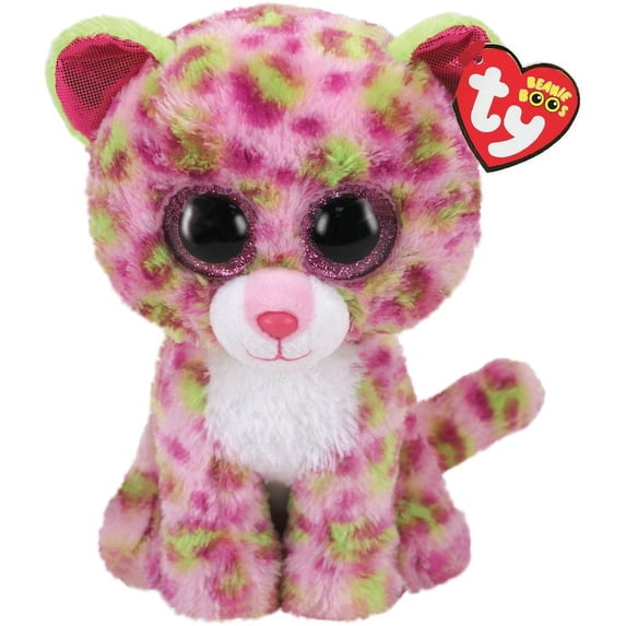 Ty Stackable Leopard TY Beanie Boos - LAINEY the Leopard (Glitter Eyes)(Regular Size - 6 ...