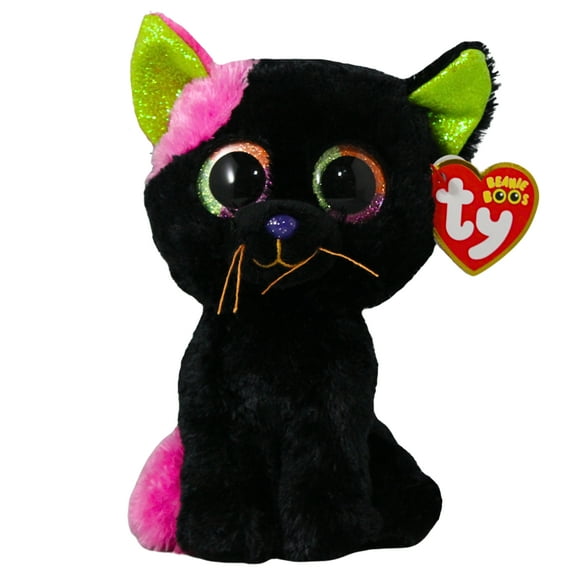 Ty Beanie Boos - Licorice the Cat – Glitter Eyes - Stuffed Animal