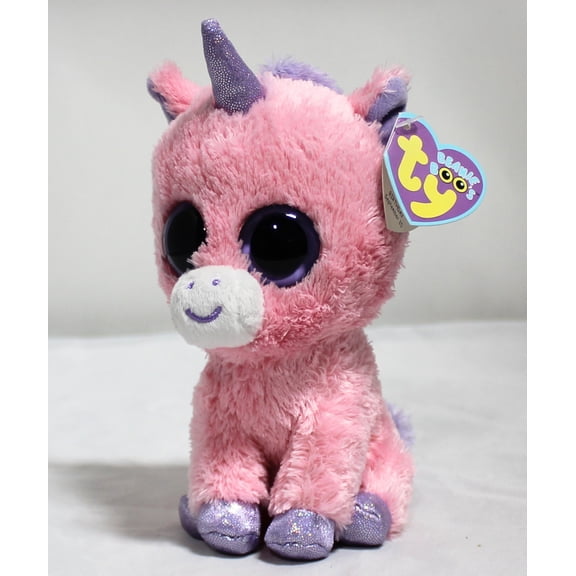 Ty Beanie Boos - Magic the Pink & Purple Unicorn Glitter Eyes - Stuffed Animal