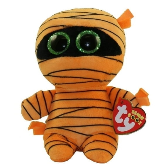 TY Beanie Boos - MASK the Orange Mummy (Glitter Eyes) (Regular Size - 6" Plush)(BONUS 1 TY CARD)