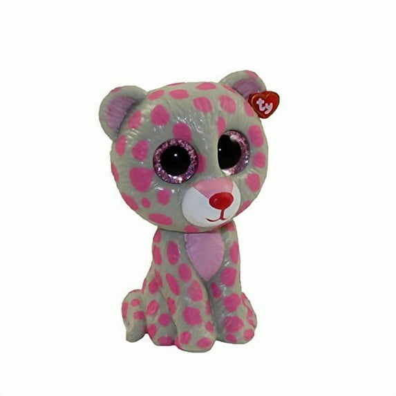 Ty Beanie Boos - Mini Boo Figures Series 2 - Tasha The Pink & Grey Leopard (2 inch)