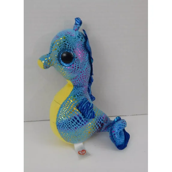 TY Beanie Boos - NEPTUNE the Seahorse (Glitter Eyes) (Regular Size - 6" Plush) (NO TY HANG TAG)
