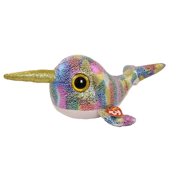 TY Beanie Boos - NOVA the Narwhal (Glitter Eyes)(LARGE Size - 17 inch)