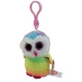thumbnail image 1 of TY Beanie Boos - OWEN the Owl (Glitter Eyes) (Plastic Key Clip) *New Bright Colors*, 1 of 1