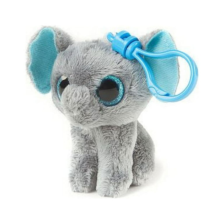 TY Beanie Boos PEANUT the Elephant Glittery Eyes Key Clip NO TY HANG TAG Plush Walmart
