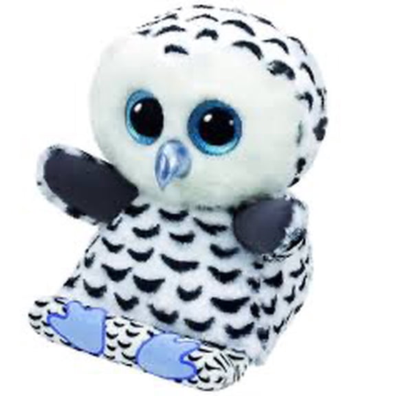 TY Beanie Boos - Peek-A-Boos - OMAR the Owl (5" - Phone Holder)(NO TY HANG TAG)(BONUS I FUN CHOPS & 1 TY CARD)