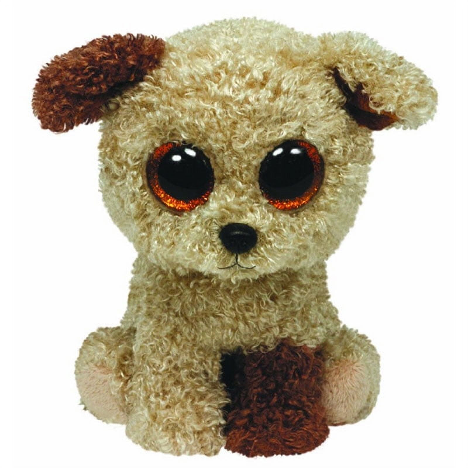 TY Beanie Boos ROOTBEER the Brown Dog Glitter Eyes Regular Size 6 inch