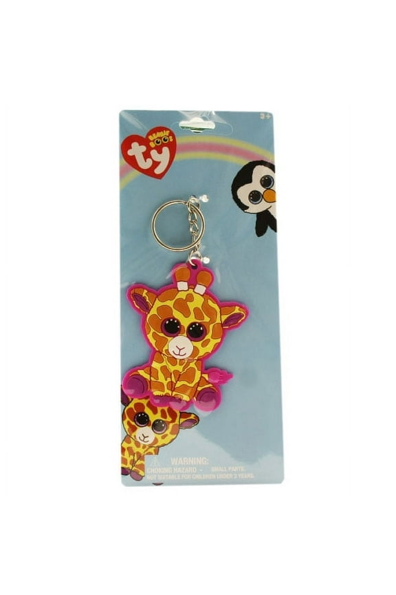 TY Beanie Boos - Rubber Keychain - SAFARI the Giraffe (2.5 inch)