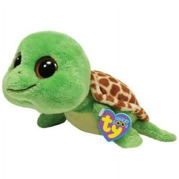 TY Beanie Boos - SANDY the Turtle (Solid Eye Color) (Flipper Feet) (Regular Size - 6" Plush)(BONUS 1 TY CARD)