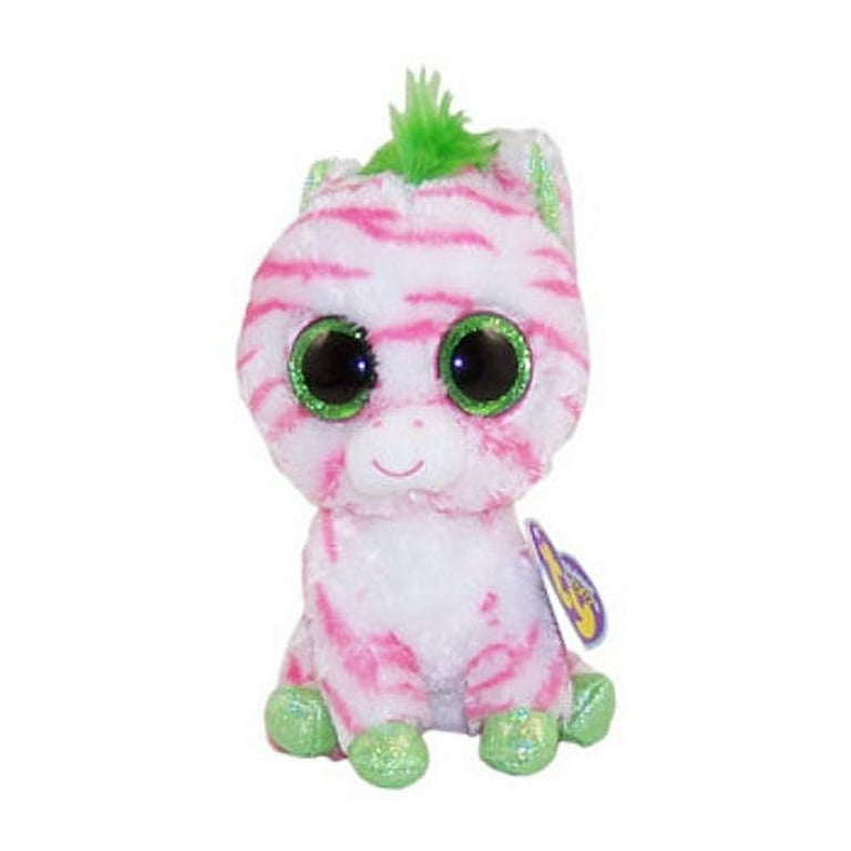TY Beanie Boos - SAPPHIRE the Pink & White Zebra (Regular Size - 6.5 inch)  *Limited Exclusive* 
