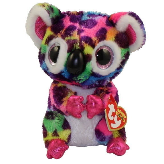 TY Beanie Boos - SCOUT the Rainbow Koala (Glitter Eyes)(Regular Size - 6" ) *Limited Exclusive* (BONUS ONE FUN CHOPS)