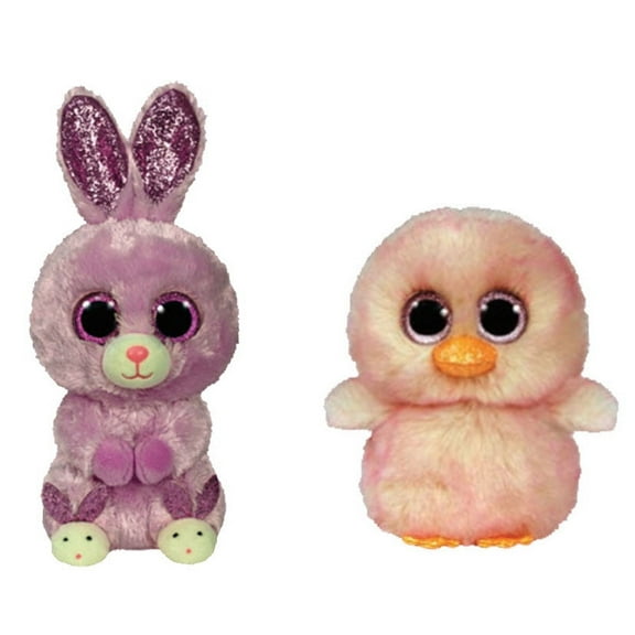 TY Beanie Boos - SET OF 2 EASTER 2021 RELEASES (Fuzzy & Feathers)(Regular Size - 6 inch)