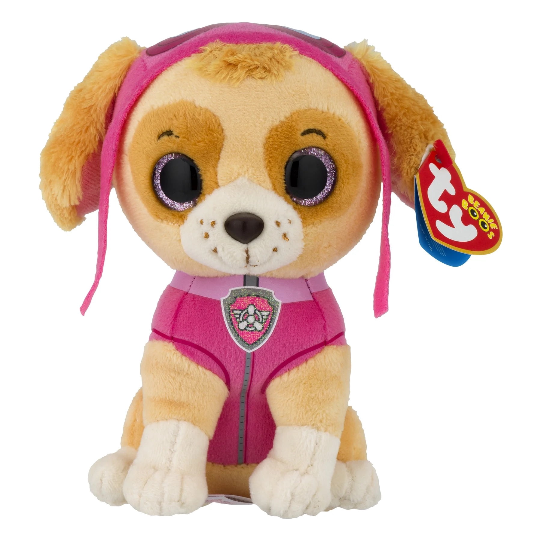 TY Beanie Boos  - SKYE  Paw Patrol (Regular Size 6" Plush)(BONUS 1 FUN CHOPS & 1 TY CARD)
