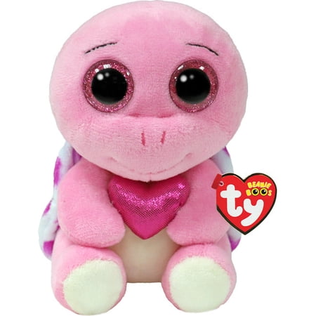 Ty Beanie Boos - Torte the Valentine's Day Turtle – Glitter Eyes - Stuffed Animal