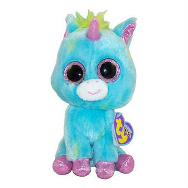 TY Beanie Boos TREASURE the Blue Multicolored Unicorn Regular Size 7 inch Limited Exclusive