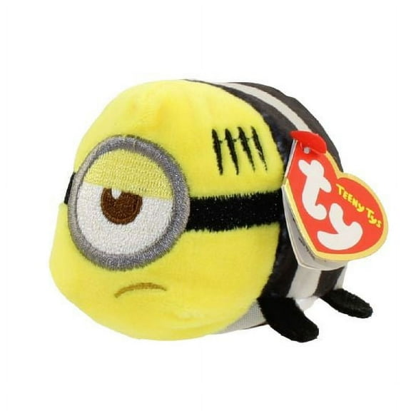 TY Beanie Boos - Teeny Tys Stackable - MEL Despicable Me 3 Minion Prisoner (3.5" Plush) BONUS 1 FUN CHOPS