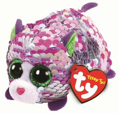 TY Beanie Boos - Teeny Tys Stackable Plush - LILAC the Cat (4 inch)