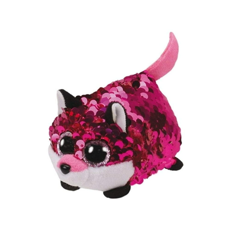 TY Beanie Boos Teeny Tys Stackable Sequin Plush JEWEL the Fox 4 inch