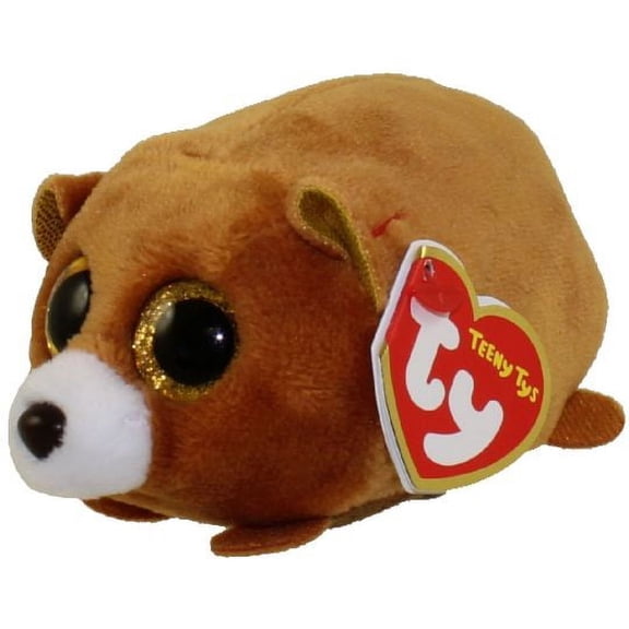 TY Beanie Boos - Teeny Tys Stackable - WINDSOR the Bear (4" Plush) Bonus 1 Fun Chops