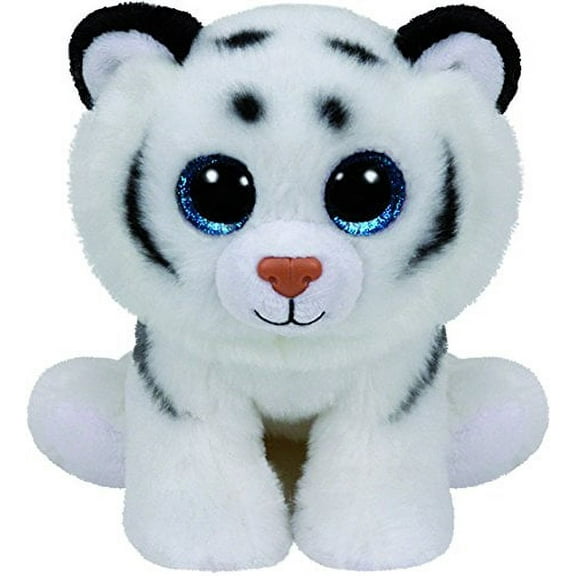 TY Beanie Boos - Tundra The White Tiger (Glitter Eyes) Small 6" Plush